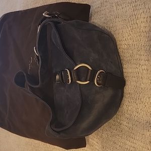 Sigerson Morrison blue suede shoulder bag